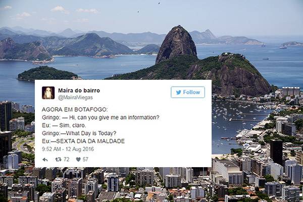 A “grosseria” de uma carioca com um turista virou a melhor piada da Olimpíada