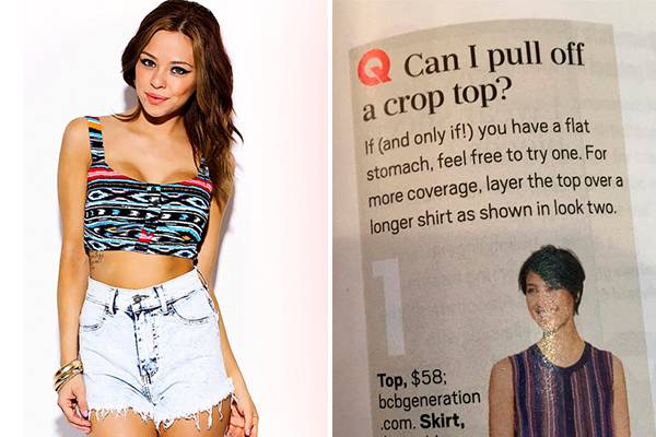 Revista diz que só quem tem barriga negativa pode usar tope e mulheres dão resposta perfeita