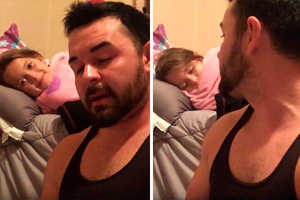 Em vídeo, paizão enfrenta gagueira para ler a história favorita da filha de apenas 6 anos de idade
