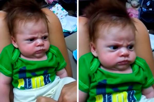 Bebê brasileiro emburrado é a nova sensação da internet