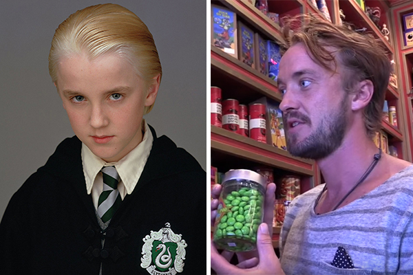 Tom Felton, o Draco Malfoy da saga “Harry Potter”, faz passeio por novo parque temático em vídeo