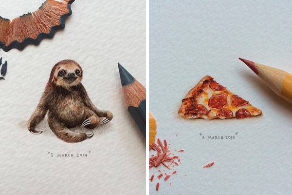 Instagram com pinturas minúsculas faz sucesso na internet