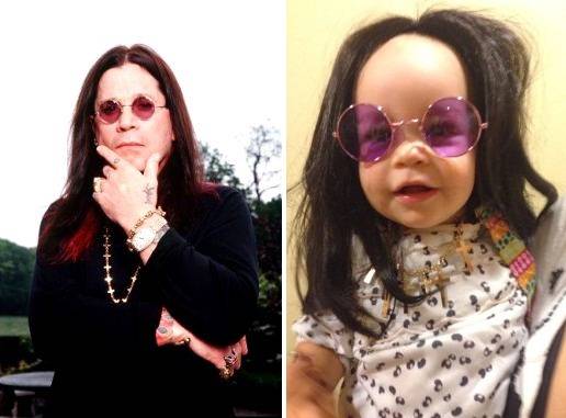 Neta de Ozzy Osbourne aparece em foto com visual do avô; fofura do dia, certo?