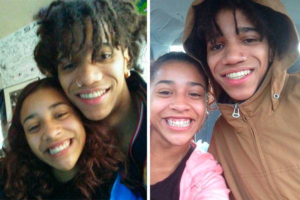 Casal comemora quatro meses de namoro com selfie, mas detalhe curioso rouba a cena no clique romântico