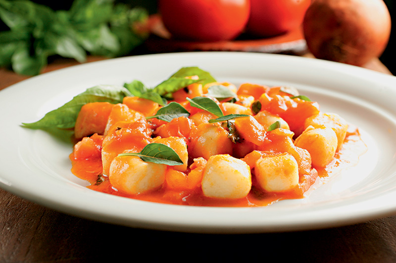 Nhoque de batata: boa combinação com o molho de tomate