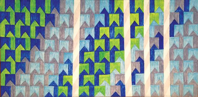 Bandeiras e Mastros, de Alfredo Volpi, está entre as oitenta obras do artista expostas na galeria Almeida e Dale Bandeiras e Mastros, de Alfredo Volpi, está entre as oitenta obras do artista expostas na galeria Almeida e Dale