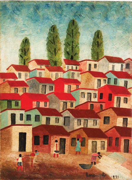 Tela de 1971: periferia de Belo Horizonte, onde o artista morava