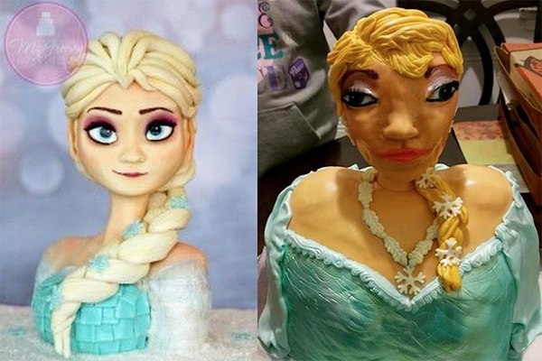A curiosa história por trás do bolo bizarro inspirado na rainha Elsa, de ‘Frozen’