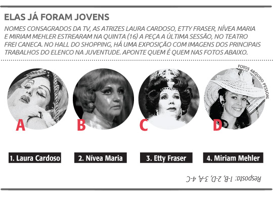 Atrizes veteranas da TV estream peça