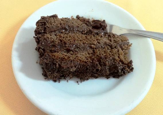 Bolo brigadeiro sem leite condensado