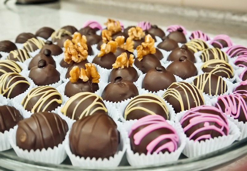 Bombons de chocolate variados