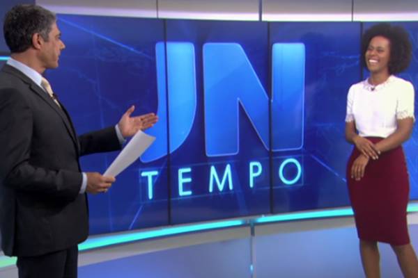 William Bonner chama Maju de ‘Malu’ e imita Cebolinha no Jornal Nacional