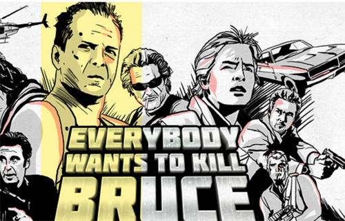 Vídeo do dia: Todos querem matar Bruce Willis