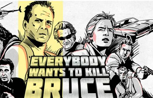 Vídeo do dia: Todos querem matar Bruce Willis