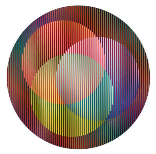 Instalação de Carlos Cruz-Diez Instalação de Carlos Cruz-Diez