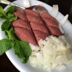 Quibe cru: textura sedosa