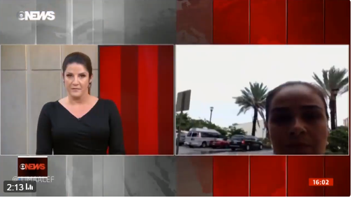 Christiane Pelajo se irrita com problema técnico e comete gafe ao vivo na GloboNews