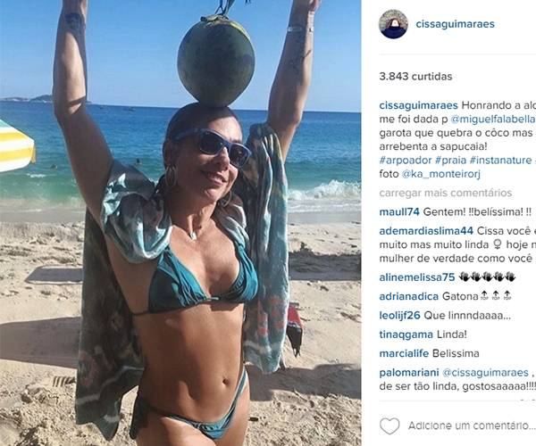 Fotos de Cissa Guimarães de biquíni vão fazer você correr para a academia
