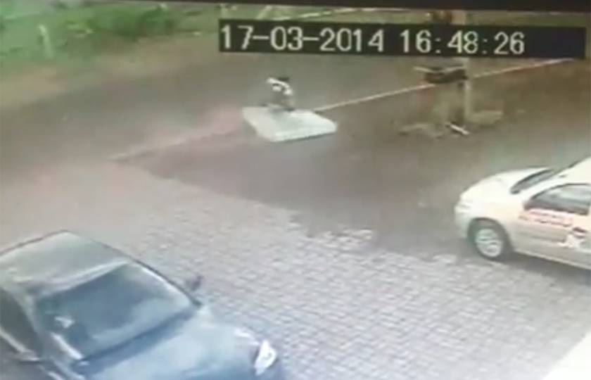 Ciclista é atropelado por um colchão (!) no Paraná; assista