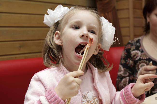 Comida japonesa para crianças