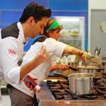 Na beira do fogão, Hugo, Katia e Filipe