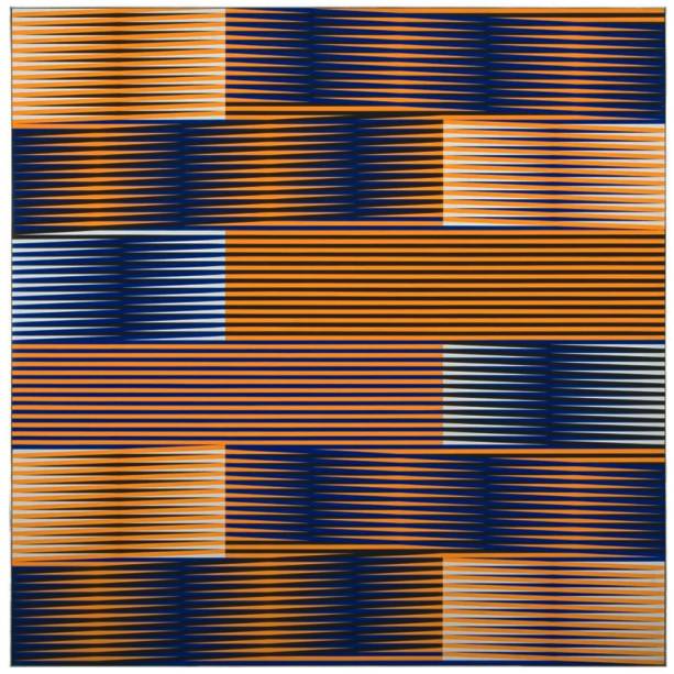 Indução Cromática 53, de Carlos Cruz-Diez Indução Cromática 53, de Carlos Cruz-Diez
