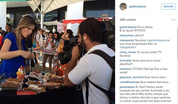 Daiana Garbin publica post misterioso no Instagram para se despedir da Globo