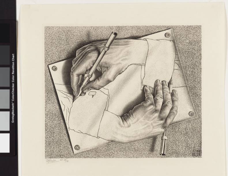 O Mundo Mágico de Escher: Desenhando, de 1948 O Mundo Mágico de Escher: Desenhando, de 1948