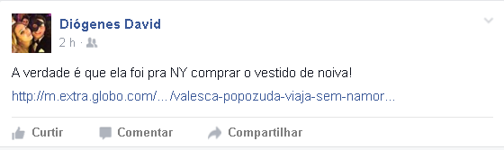 Valesca Popozuda viaja para Nova York sem o namorado e ele entrega o real motivo do passeio