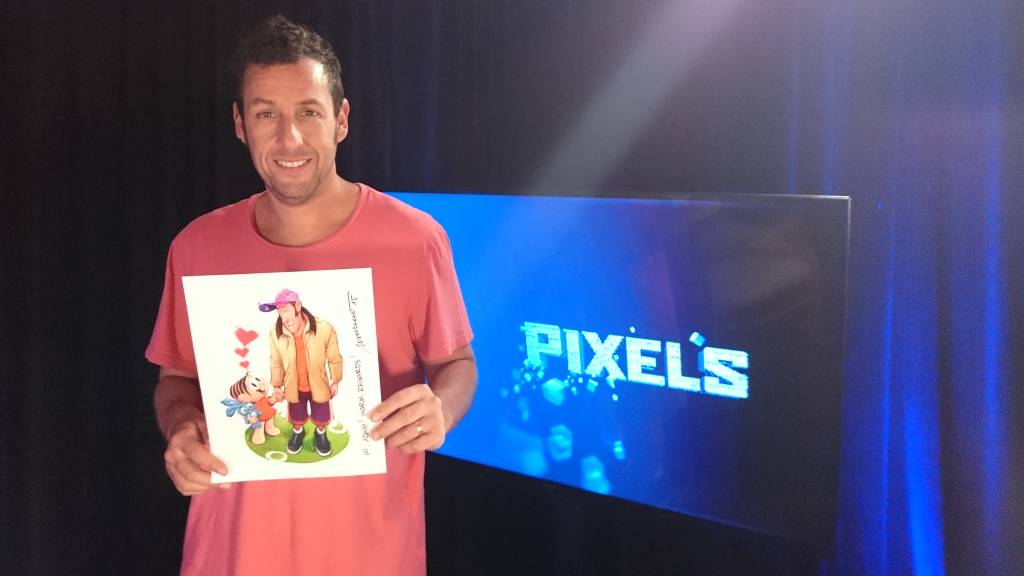Exclusivo: Adam Sandler recebe desenho feito por Mauricio de Sousa