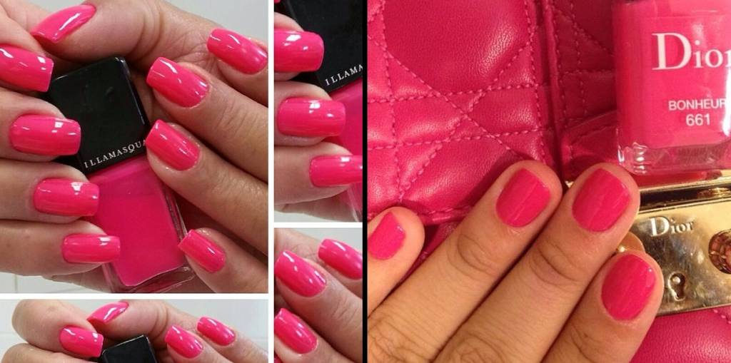 Esmaltes cor-de-rosa empregam feminilidade ao look