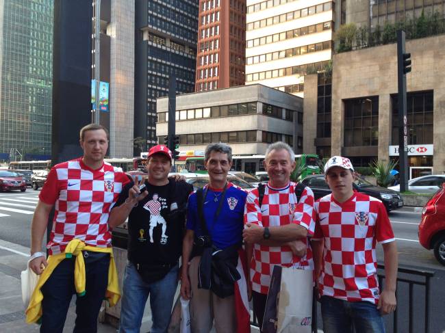 estrangeiros - Croácia - Copa do Mundo - Avenida Paulista