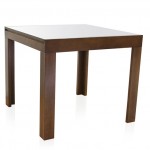 Mesa extens&iacute;vel difuse vidro castanho: de R$ 1499,90 por R$ 749,90