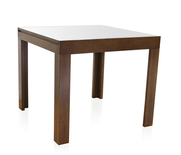 Mesa extens&iacute;vel difuse vidro castanho: de R$ 1499,90 por R$ 749,90
