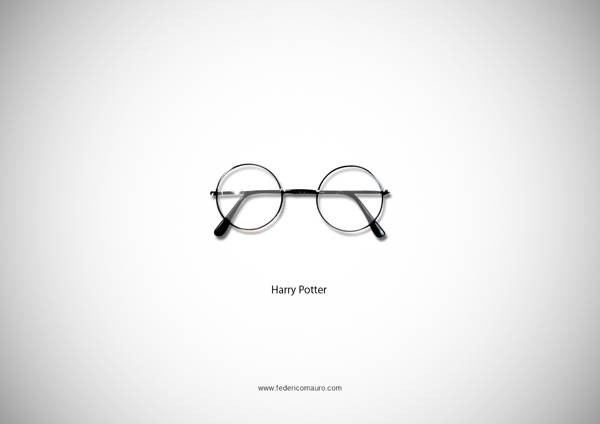 Artista retrata personagens importantes a partir de seus óculos