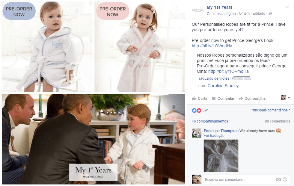 Pijama que príncipe George usou está esgotado nas lojas; conheça a peça em detalhes