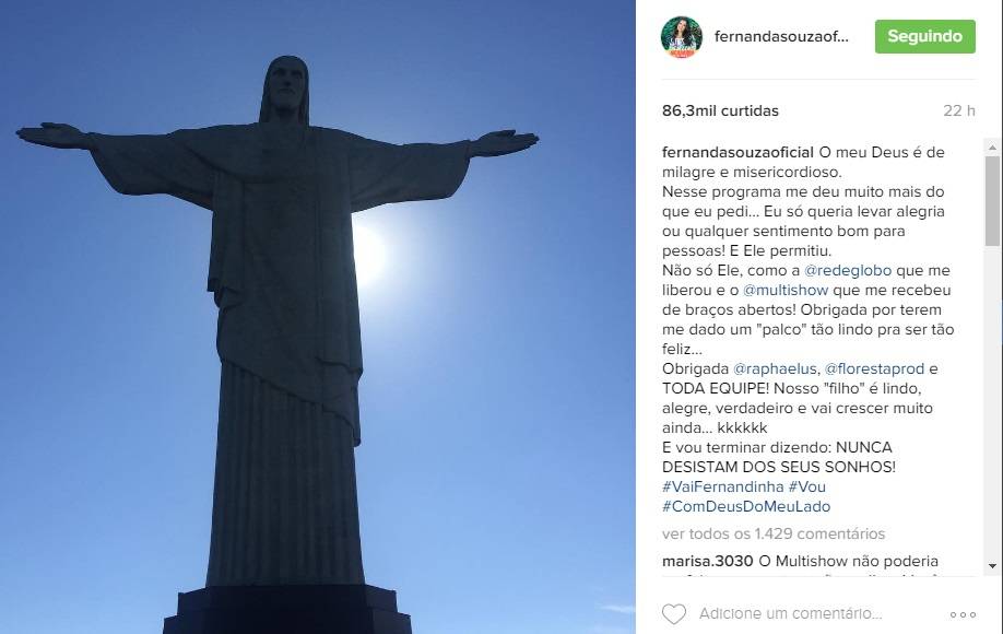 “A melhor comunicadora que eu conheço”, diz Thiaguinho sobre Fernanda Souza no Instagram