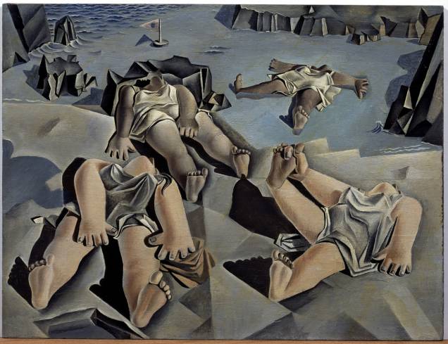 Figuras tumbadas en la arena (1926) Figuras tumbadas en la arena (1926)