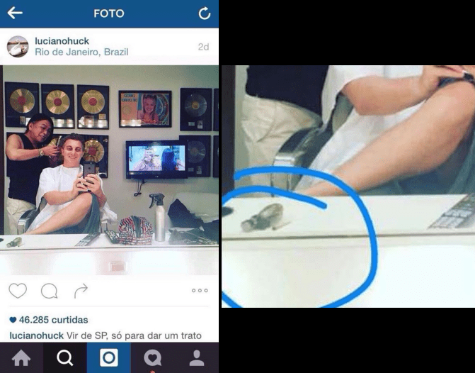 Luciano Huck posta foto com cigarro suspeito e intriga seguidores