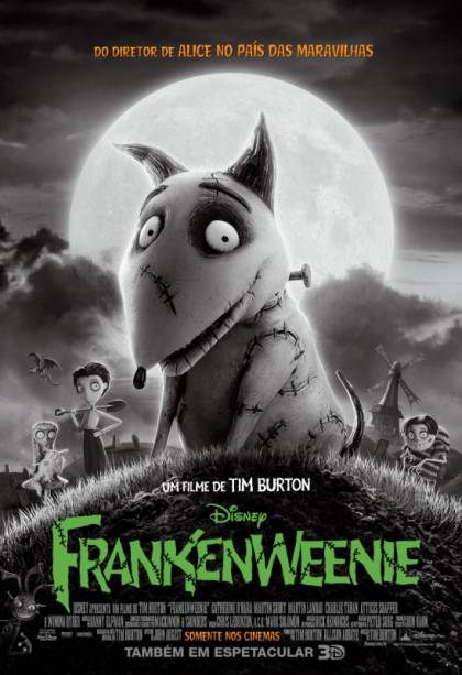 Pôster de Frankenweenie: novo filme de Tim Burton Pôster de Frankenweenie: novo filme de Tim Burton