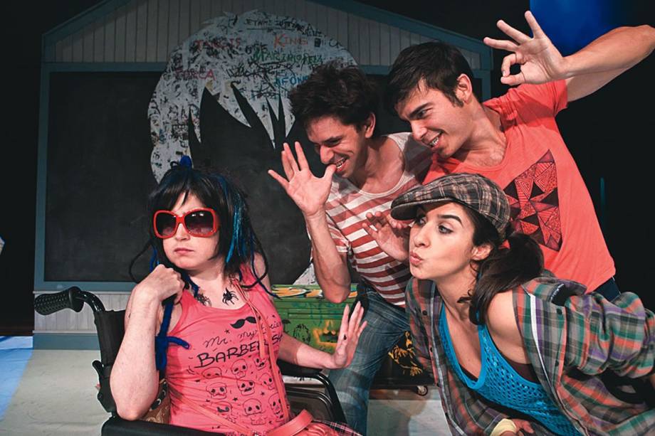 Paula Arruda, Pedro  Guilherme, Carlos Baldim e Thais Medeiros: rivalidades dos adolescentes