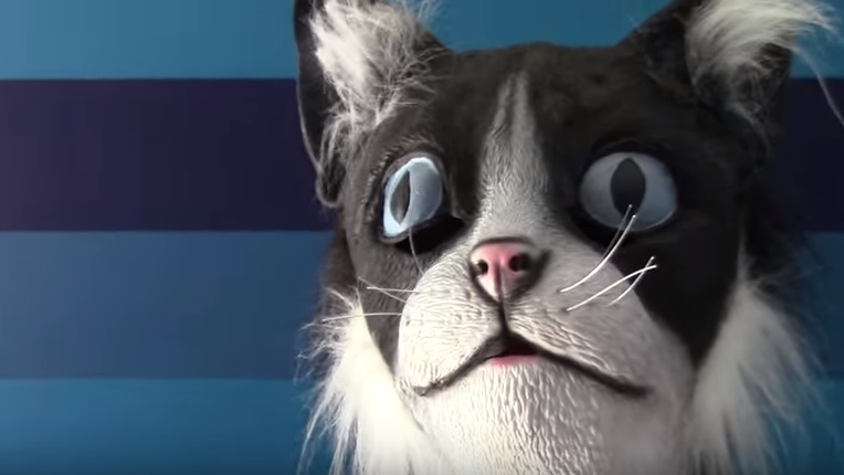 Rapaz tenta se enturmar com seus gatos usando máscara, mas a tática falha