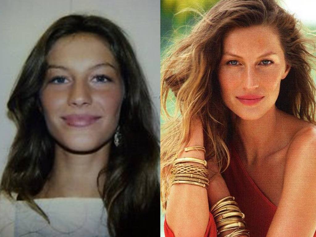 Gisele Bündchen, Kate Moss e outras modelos antes da fama