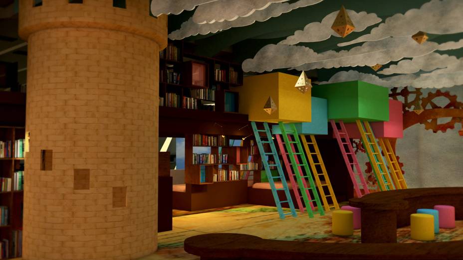 Uma biblioteca disponibiliza cerca de 2 000 títulos que dialogam com a mostra Uma biblioteca disponibiliza cerca de 2 000 títulos que dialogam com a mostra