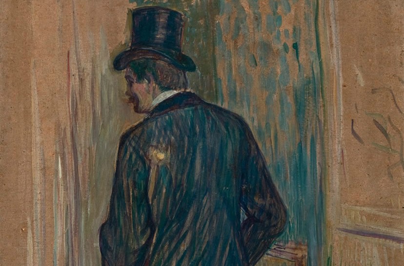 Monsieur Louis Pascal Visto de Costas: pintura do francês Toulouse-Lautrec na mostra "Exercícios de Olhar" Monsieur Louis Pascal Visto de Costas: pintura do francês Toulouse-Lautrec na mostra "Exercícios de Olhar"