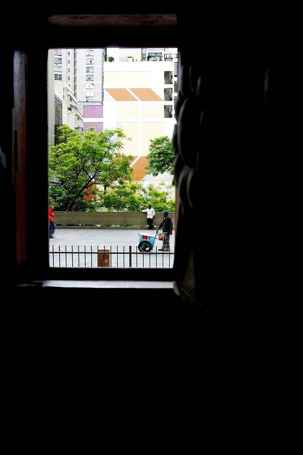 A vista dos monges e o Largo de São Bento