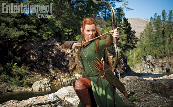 Veja a atriz Evangeline Lilly em nova foto da continuação de ‘O Hobbit’