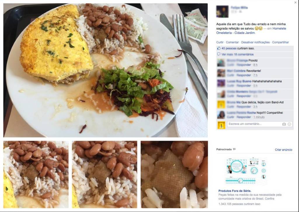 Cliente encontra Band-Aid em restaurante do Shopping Cidade Jardim