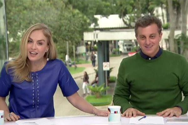 ‘Vídeo Show’ com Angélica e Huck rende beijo, ‘desmaio coletivo’ e piadas sobre a Record nas redes sociais