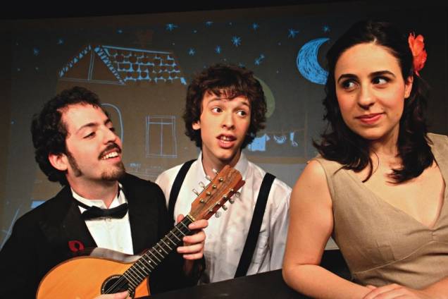 André Vac, Thomaz Huszar e Beatriz Mentone estão no espetáculo A Linha Mágica André Vac, Thomaz Huszar e Beatriz Mentone estão no espetáculo A Linha Mágica